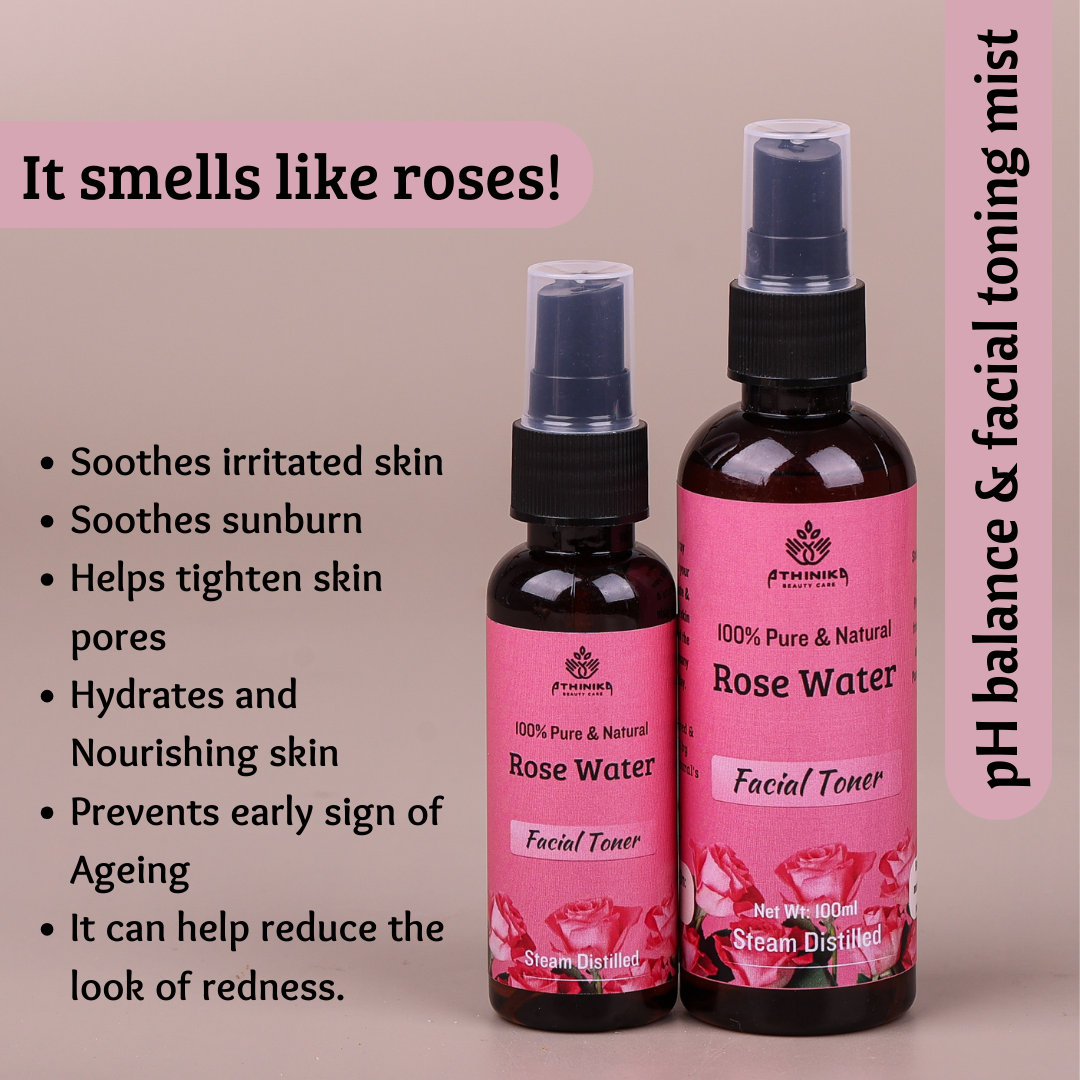 PURE ROSE WATER Brightening | Hydrating | Pore Minimising